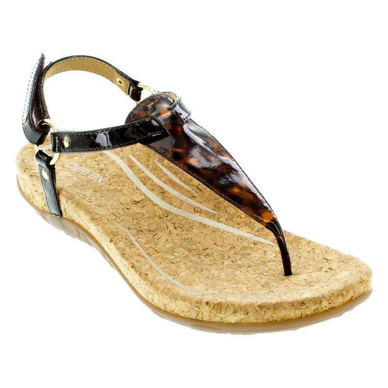 Womens Aetrex Emilia Tortoise Synthetic Vegan Happyfeet.Com