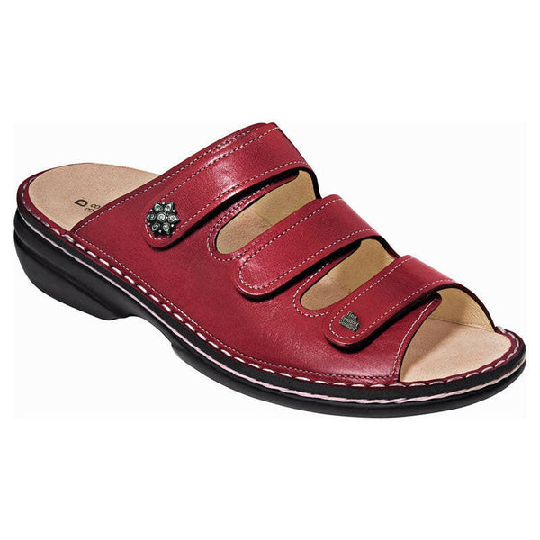 Finn Comfort Menorca Red Sandals