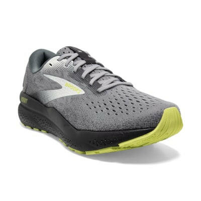 Brooks Ghost 16 men's running shoes - grey/lime