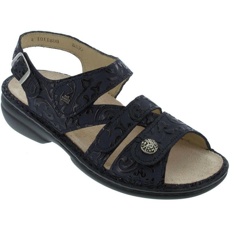 Finn Comfort Gomera S women's sandals in blue Arabesque