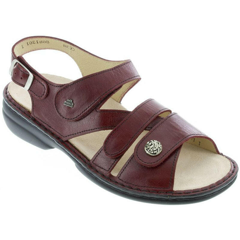 Finn Comfort Gomera S women's sandals - Carmine Sierra leather