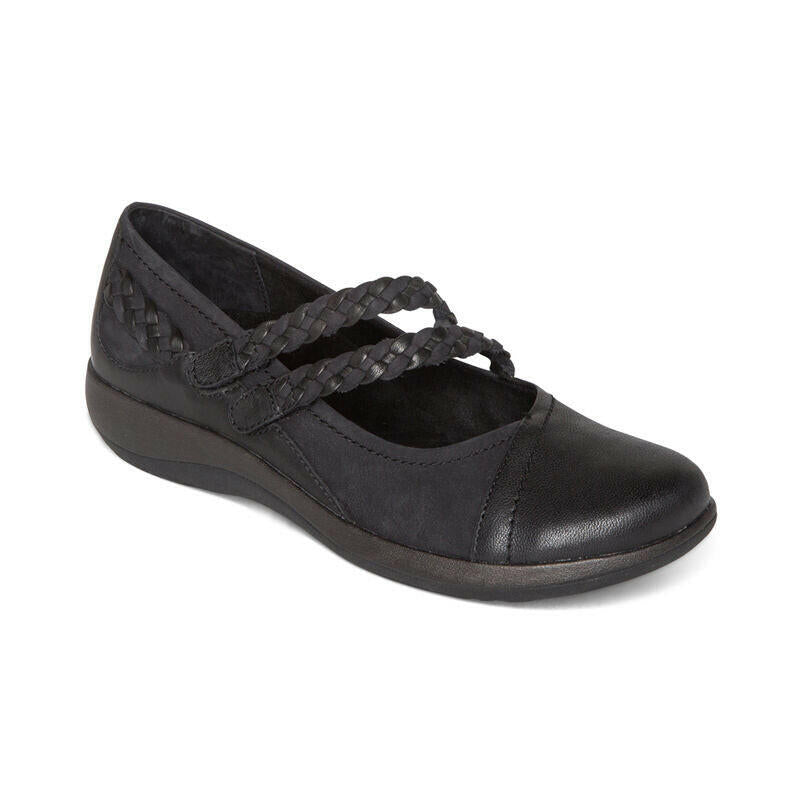 Aetrex Annie Black Mary Janes