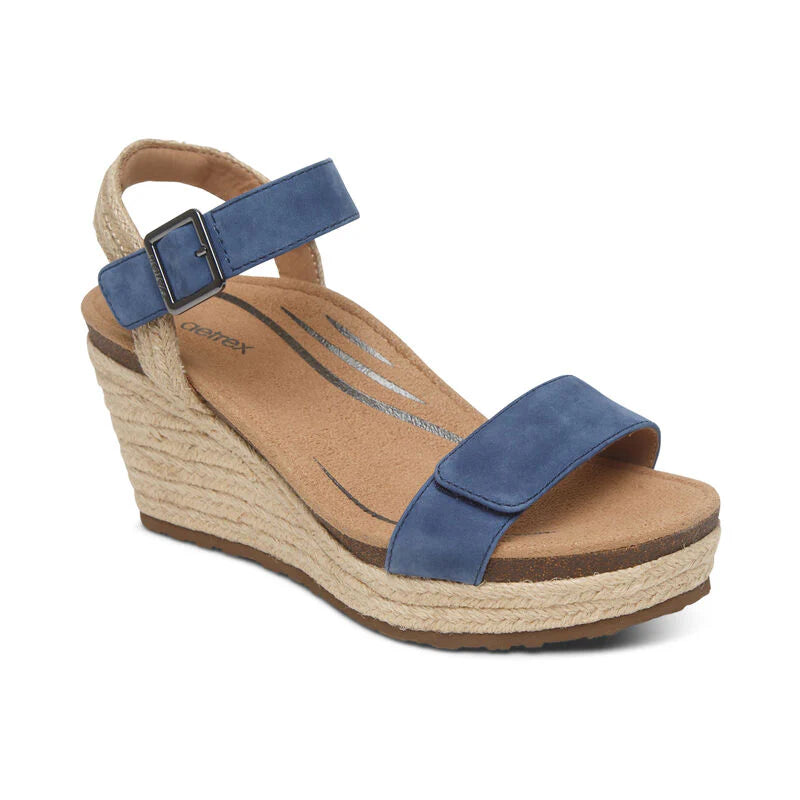 Aetrex Sydney Blue Sandals
