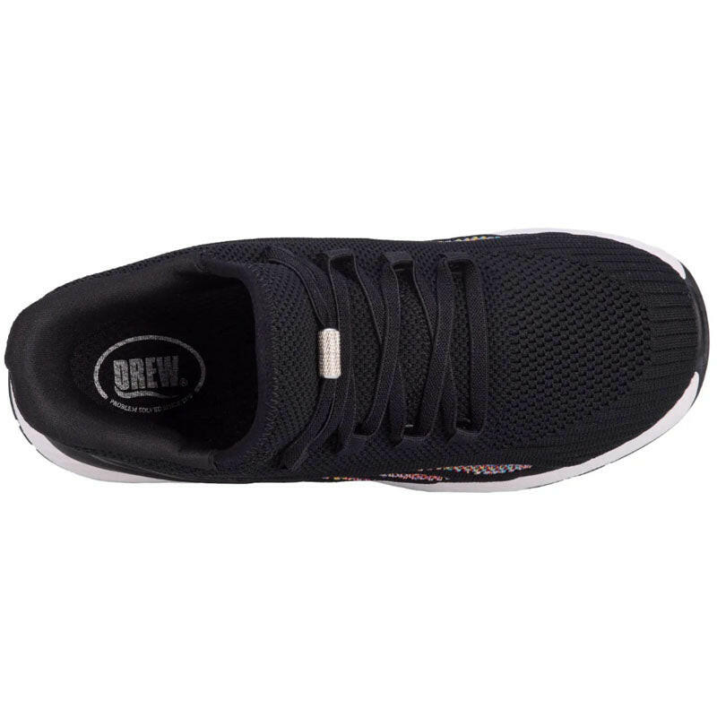 Drew Halo Women's Step-In Sneaker - Black Mesh Combo