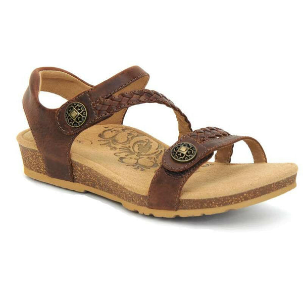 Aetrex Jillian Women's Sandals - Walnut