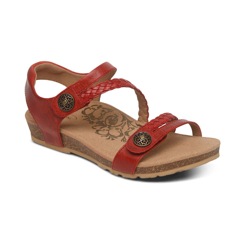 Aetrex Jillian Red Sandals