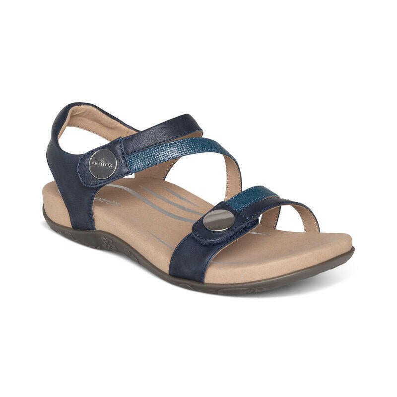 Aetrex Jess Navy Sandals