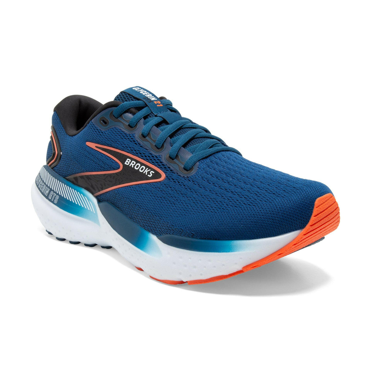 Glycerin 20 (Mens) Blue Depths/Palace Blue/Orange Synthetic - Happyfeet.Com