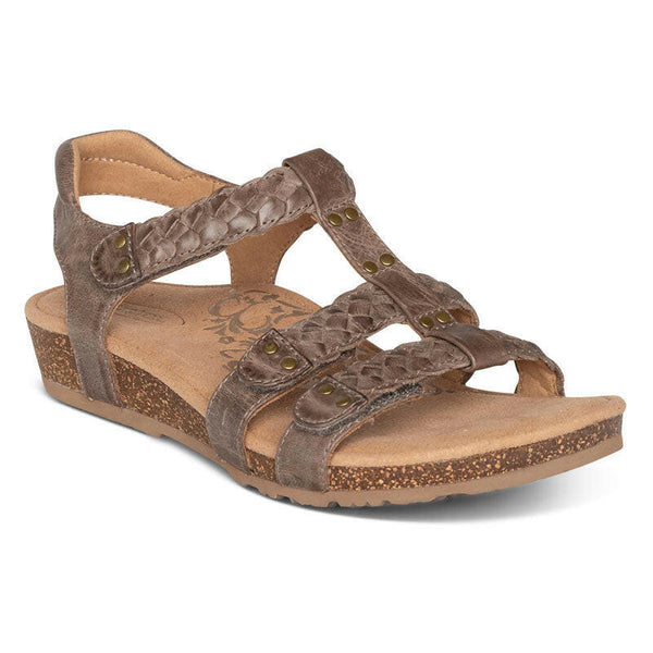 Aetrex Reese Taupe Sandals