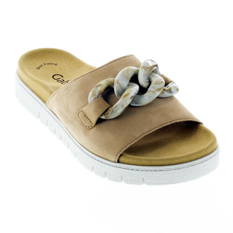 Gabor Slide Caramel Sandals