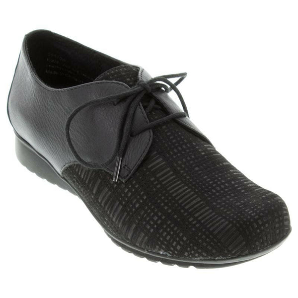 Aetrex Erin Leather Black Shoes