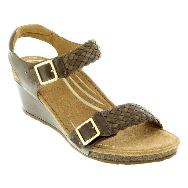 Aetrex Grace Taupe Sandals