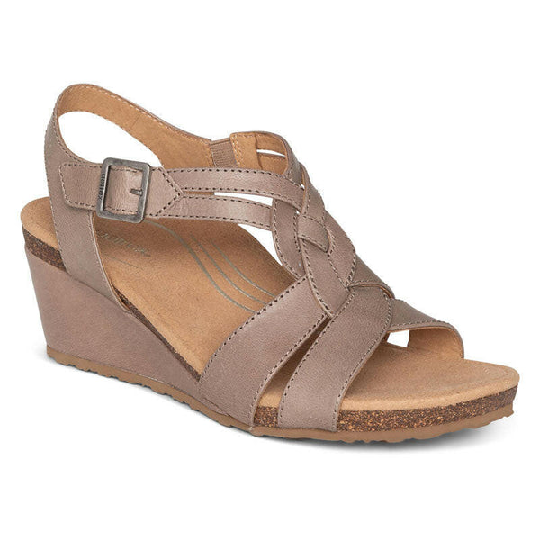 Aetrex Keira Taupe Sandals