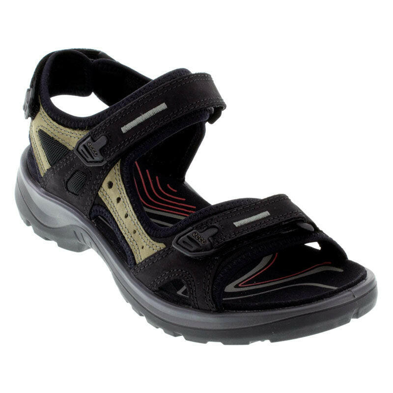 Ecco Yucatan Black Sandals