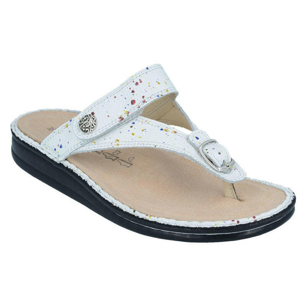 Finn Comfort Alexandria White Vangogh Sandals