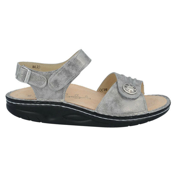 Finn Comfort Sausalito Silver Sandals