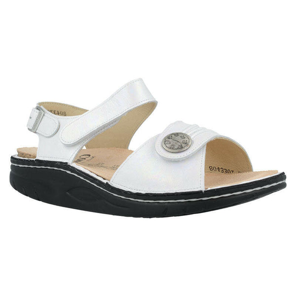 Finn Comfort Sausalito Perla White Sandals