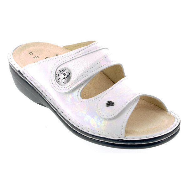 Finn Comfort Mira Perla White Sandals
