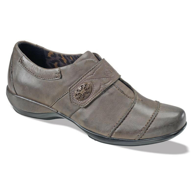 Aetrex Corinne Leather Grey Shoes