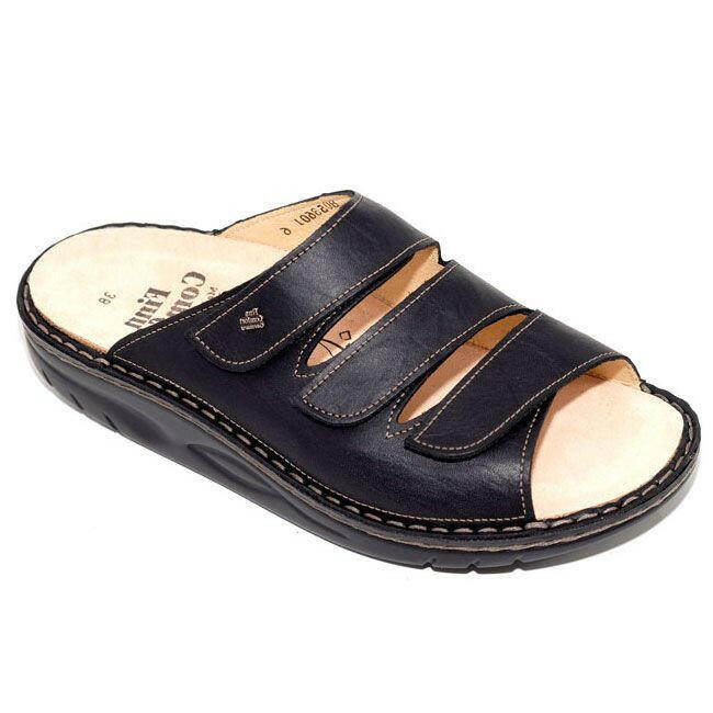 Finn Comfort Andros Leather Soft Footbed Black